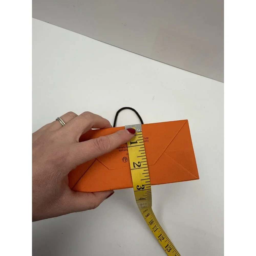 Hermes Empty Shopping Gift Bag Orange 8.5
